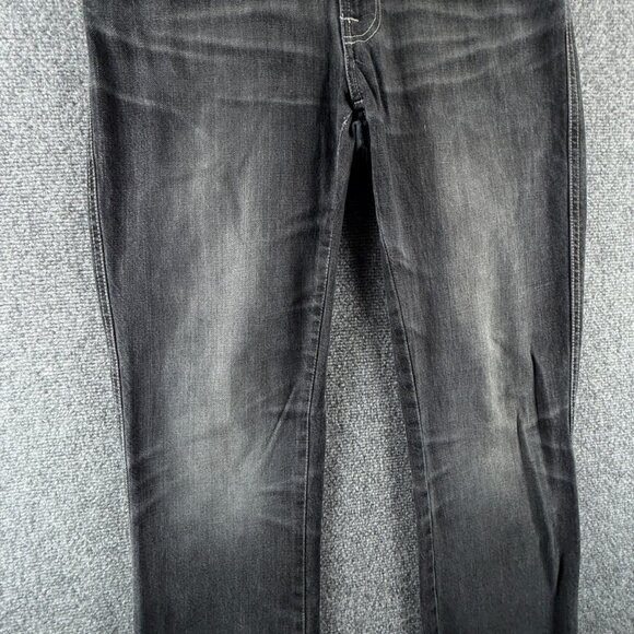 Nudie Jeans Men Denim Jeans Low Slim Jim Used Black Cotton J676 Adult ACTL 32X33 - Picture 4 of 16